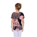 Abstrait Effet Formes Noir/Rose Kids  One Piece Tee View2