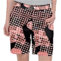 Abstrait Effet Formes Noir/Rose Pocket Shorts View1