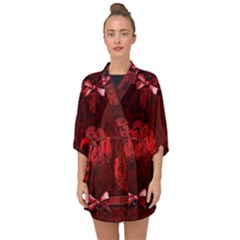 Awesome Eagle Half Sleeve Chiffon Kimono by FantasyWorld7