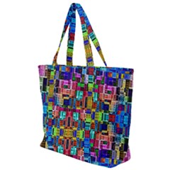 Ab 145 Zip Up Canvas Bag by ArtworkByPatrick