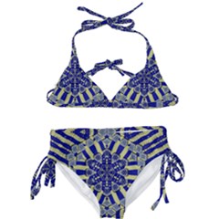 Wood Flower And Matches Mandala Vintage Kids  Classic Bikini Set