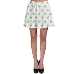 Iguana Sketchy Cartoon Style Drawing Pattern 2 Skater Skirt