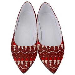 Bearded Santa Pattern Women s Low Heels by bloomingvinedesign