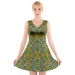 Ab 152 V-neck Sleeveless Dress by ArtworkByPatrick