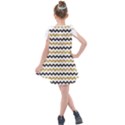 Black and Gold Glitters Zigzag Retro Pattern Golden metallic texture Kids  Tie Up Tunic Dress View2