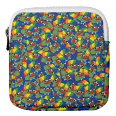 Clown World Pepe The Frog Honkhonk Meme Kekistan Funny Pattern Blue  Mini Square Pouch by snek