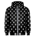 Sketchy Cartoon Ghost Drawing Motif Pattern Men s Zipper Hoodie View1