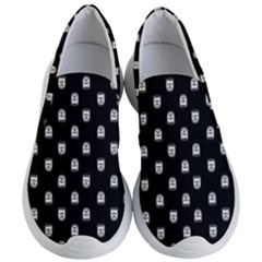 Sketchy Cartoon Ghost Drawing Motif Pattern Women s Lightweight Slip Ons by dflcprintsclothing