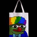 Clown World Pepe The Frog Honkhonk Meme Kekistan Funny Zipper Classic Tote Bag View2