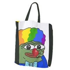 Clown World Pepe The Frog Honkhonk Meme Kekistan Funny Giant Grocery Tote by snek