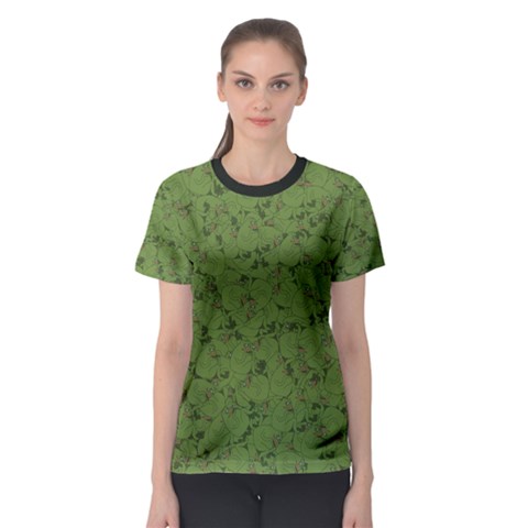 Groyper Pepe The Frog Original Meme Funny Kekistan Green Pattern Women s Sport Mesh Tee by snek