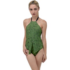 Groyper Pepe The Frog Original Meme Funny Kekistan Green Pattern Go With The Flow One Piece Swimsuit by snek