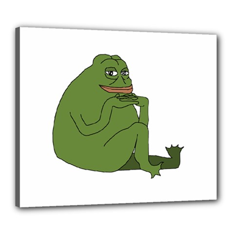 Groyper Pepe The Frog original funny Kekistan meme  Canvas 24  x 20  (Stretched)