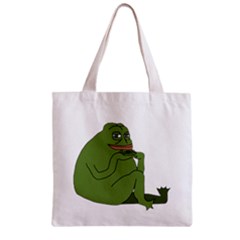 Groyper Pepe The Frog Original Funny Kekistan Meme  Zipper Grocery Tote Bag by snek