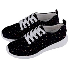 Abstract Colorful Glitters Background Vector Men s Lightweight Sports Shoes