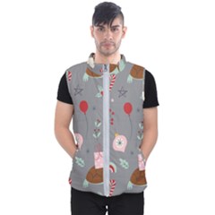 Funny Christmas Pattern Men s Puffer Vest by Vaneshart