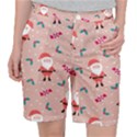 Cute Christmas Santa Seamless Pattern Pocket Shorts View1