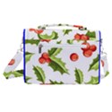 Christmas Holly Berry Seamless Pattern Satchel Shoulder Bag View3