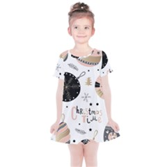 Christmas Time Kids  Simple Cotton Dress