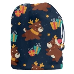 Colorful Funny Christmas Pattern Drawstring Pouch (3xl) by Vaneshart