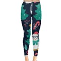 Colorful Funny Christmas Pattern Inside Out Leggings View1