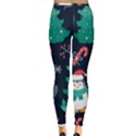 Colorful Funny Christmas Pattern Inside Out Leggings View2