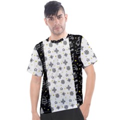 Black Golden Christmas Pattern Collection Men s Sport Top