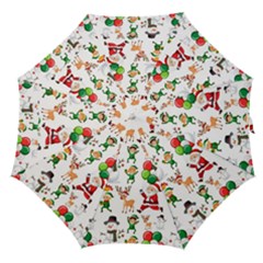 Seamless Pattern Christmas Straight Umbrellas by Vaneshart