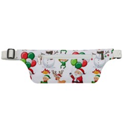 Seamless Pattern Christmas Active Waist Bag by Vaneshart