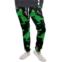 Christmas Funny Pattern Dinosaurs Men s Jogger Sweatpants by Vaneshart