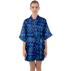 Ab 156 Half Sleeve Satin Kimono  by ArtworkByPatrick