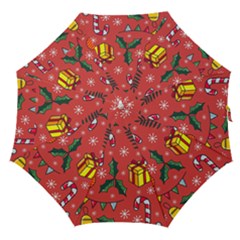 Colorful Funny Christmas Pattern Straight Umbrellas by Vaneshart