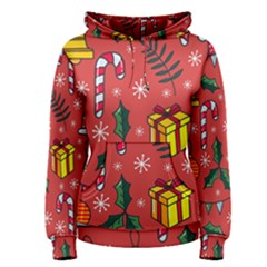 Colorful Funny Christmas Pattern Women s Pullover Hoodie by Vaneshart