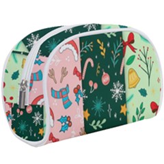 Hand Drawn Christmas Pattern Collection Makeup Case (large) by Vaneshart