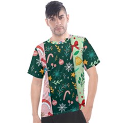 Hand Drawn Christmas Pattern Collection Men s Sport Top by Vaneshart