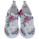 Watercolor Christmas Floral Seamless Pattern Kids  Velcro No Lace Shoes View1