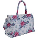 Watercolor Christmas Floral Seamless Pattern Duffel Travel Bag View2