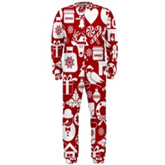 Christmas Seamless Pattern Icons Onepiece Jumpsuit (men)  by Vaneshart