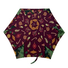 Christmas Pattern Collection Flat Design Mini Folding Umbrellas by Vaneshart