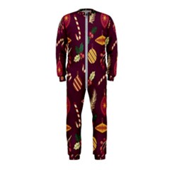 Christmas Pattern Collection Flat Design Onepiece Jumpsuit (kids) by Vaneshart