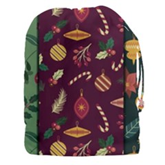 Christmas Pattern Collection Flat Design Drawstring Pouch (3xl) by Vaneshart