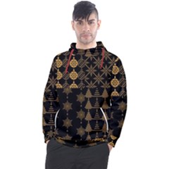 Golden Christmas Pattern Collection Men s Pullover Hoodie by Vaneshart