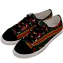 Knitted Christmas Pattern Men s Low Top Canvas Sneakers View2