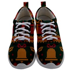 Knitted Christmas Pattern Mens Athletic Shoes