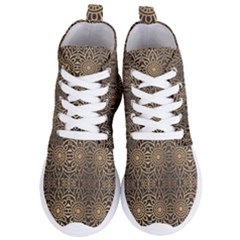 Luxury Ornamental Mandala Design Background Women s Lightweight High Top Sneakers by Vaneshart