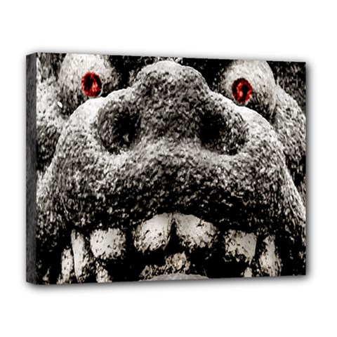 Monster Sculpture Extreme Close Up Illustration 2 Canvas 14  X 11  (stretched) by dflcprintsclothing