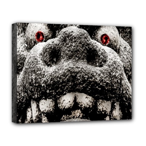 Monster Sculpture Extreme Close Up Illustration 2 Deluxe Canvas 20  X 16  (stretched) by dflcprintsclothing