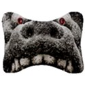 Monster Sculpture Extreme Close Up Illustration 2 Velour Seat Head Rest Cushion View1