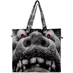 Monster Sculpture Extreme Close Up Illustration 2 Canvas Travel Bag by dflcprintsclothing