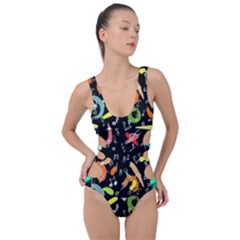 Music 2 Side Cut Out Swimsuit